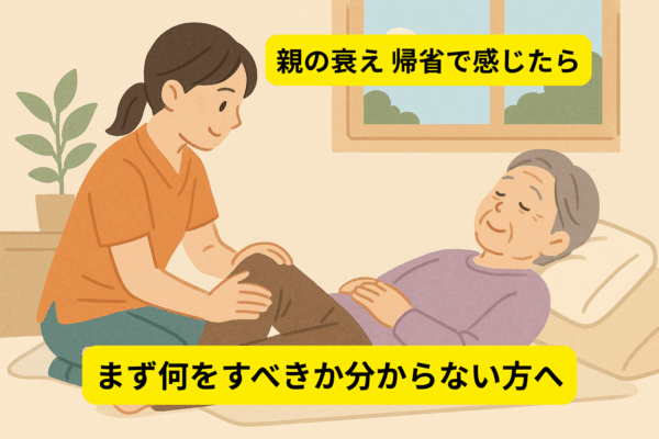 親の衰え 帰省で感じたら｜まず何をすべきか分からない方へ